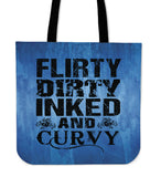 Flirty Dirty Inked And Curvy Tote Bag
