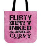 Flirty Dirty Inked And Curvy Tote Bag