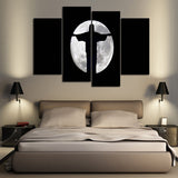 Full Moon With Jesus Canvas Set