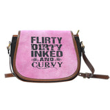 Flirty Dirty Inked And Curvy Saddle Bag