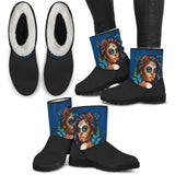 Calavera Faux Fur Boots