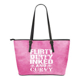 Flirty Dirty Inked And Curvy Leather Tote