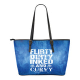 Flirty Dirty Inked And Curvy Leather Tote