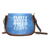 Flirty Dirty Inked And Curvy Saddle Bag