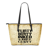 Flirty Dirty Inked And Curvy Leather Tote