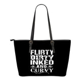 Flirty Dirty Inked And Curvy Leather Tote