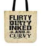 Flirty Dirty Inked And Curvy Tote Bag