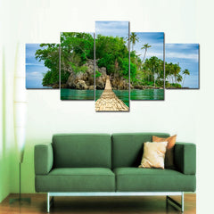 Walk to Paradise Island Canvas Set