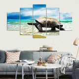 Sea Turtle Walk Canvas Set