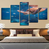 Sea Turtle Dive Canvas Set