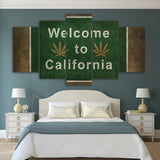 California Cannabis Lovers Canvas Set