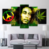 Marley Peace Cannabis Canvas Set