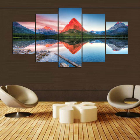 Fire Rock Lake Canvas Set