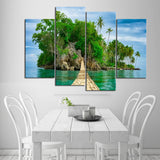 Walk to Paradise Island Canvas Set