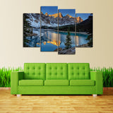 Fire Mountain Lake Canvas Set