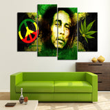 Marley Peace Cannabis Canvas Set