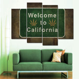 California Cannabis Lovers Canvas Set