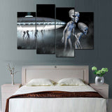 Alien Space Ship Canvas Set