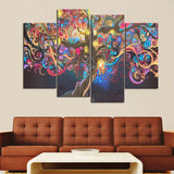 Tree of Life Abstract Canvas Set