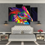 Rooster Abstract Canvas Set