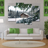 Ski Resort Chalet Cabin Canvas Set