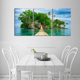 Walk to Paradise Island Canvas Set