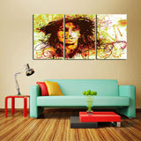 Bob Marley Abstract Canvas Set