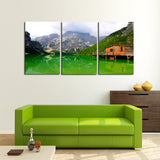 Smoky Mountain Lake Cabin Canvas Set