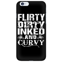 Flirty Dirty Inked And Curvy Cell Phone Case