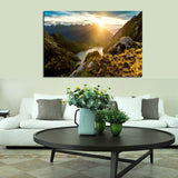 Mountain Lake Sunrise Canvas Set