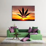 Cannabis Sunset Canvas Set