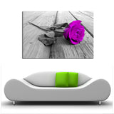 Purple Rose Canvas Set