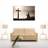 God Answers Prayers Cross Canvas Set