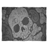 Black Skull Fleece Blanket