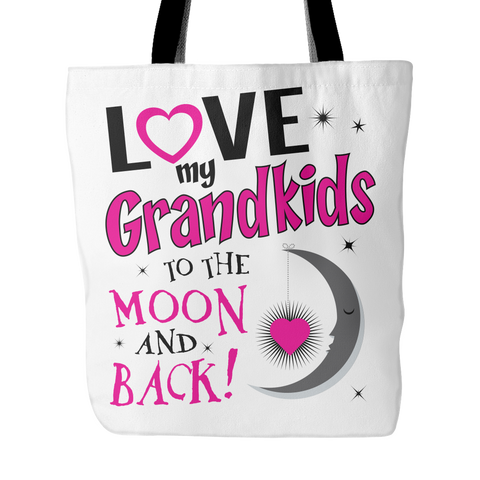 Love My Grandkids To The Moon And Back Tote Bag