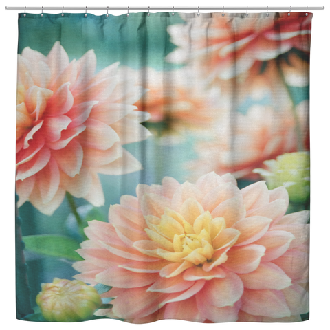 Pink Dahlia Shower Curtain