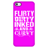 Flirty Dirty Inked And Curvy Cell Phone Case