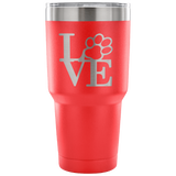 Dog Paw Love Tumbler