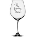 I'm The Fun Mommy Wine Glass