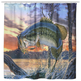 Master Bass Angler Shower Curtain