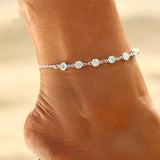 Vintage Pearl Crystal Anklets