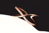 Vintage X Cross Toe or Mid Finger Ring