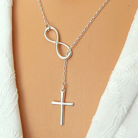 Infinity Cross Necklace