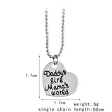 Daddy's Girl Mama's World Necklaces - Key Chains