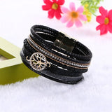 Tree Of Life Leather Bangles Bracelet