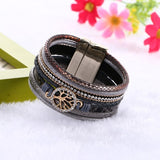 Tree Of Life Leather Bangles Bracelet