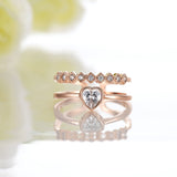 Heart Austrian Crystal Toe or Mid Finger Ring