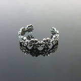 Silver Flower Trendy Toe or Mid Finger Ring