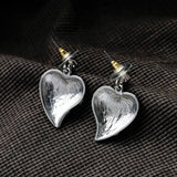 Heart-Shaped American Flag Earrings