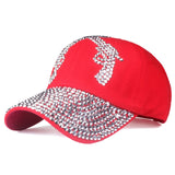 Double Pistol Rhinestone Baseball Cap